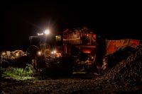 Rübenernte in der Nacht 1
