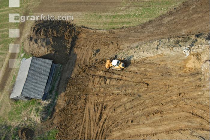 Baggerarbeit Luft